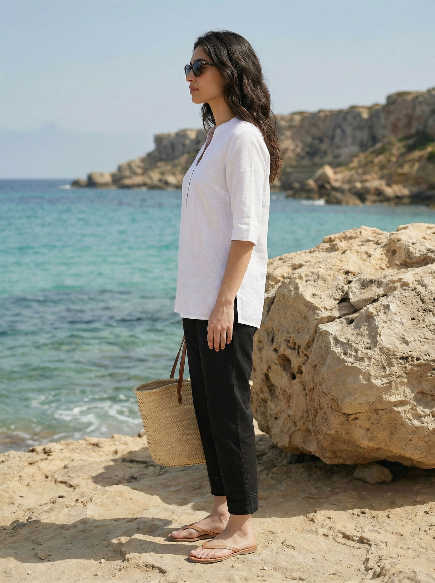 Women’s Black Parallel Fit Sheeting Bottom