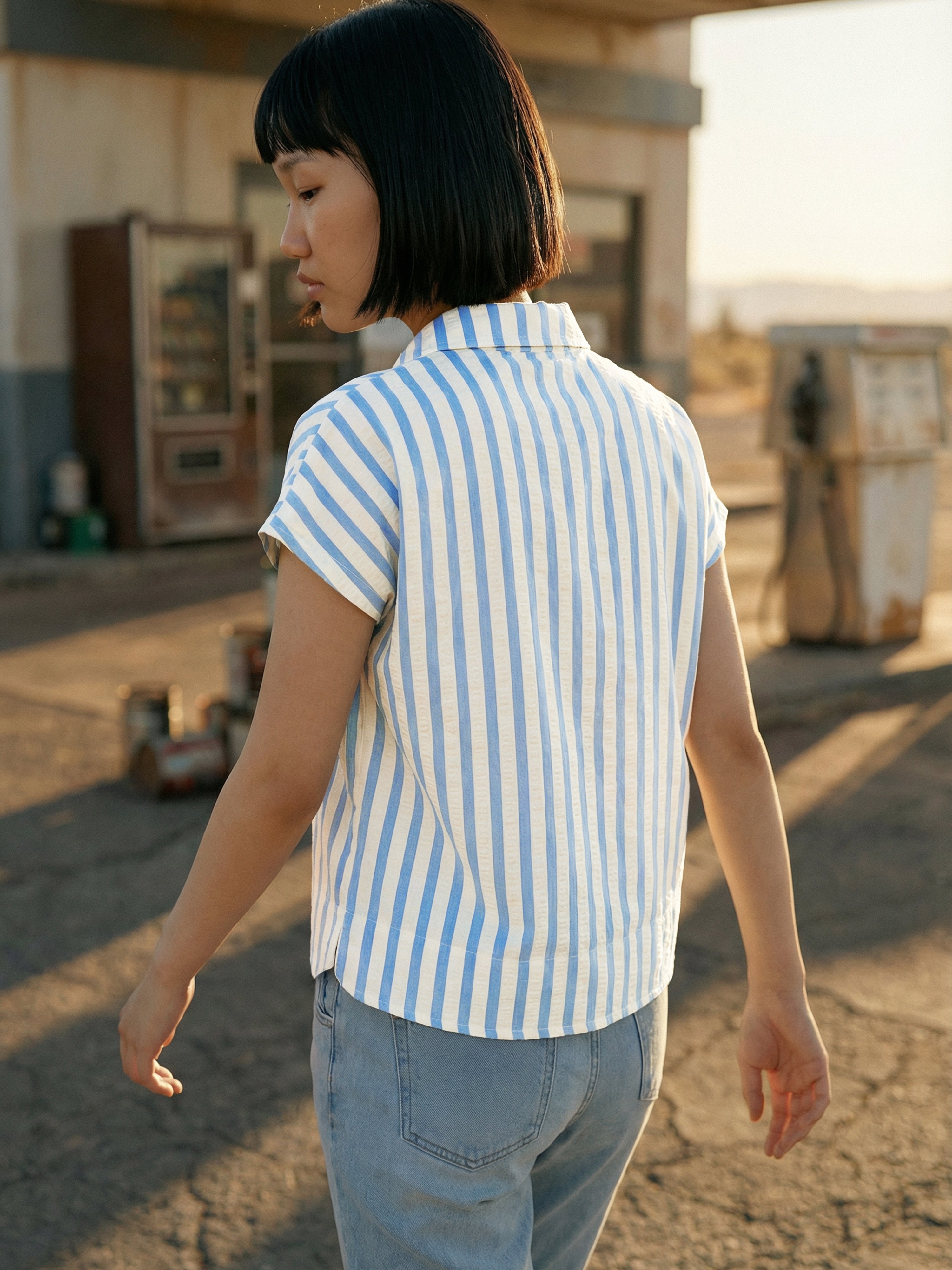 Women's White Imp Shirt with Round Neck