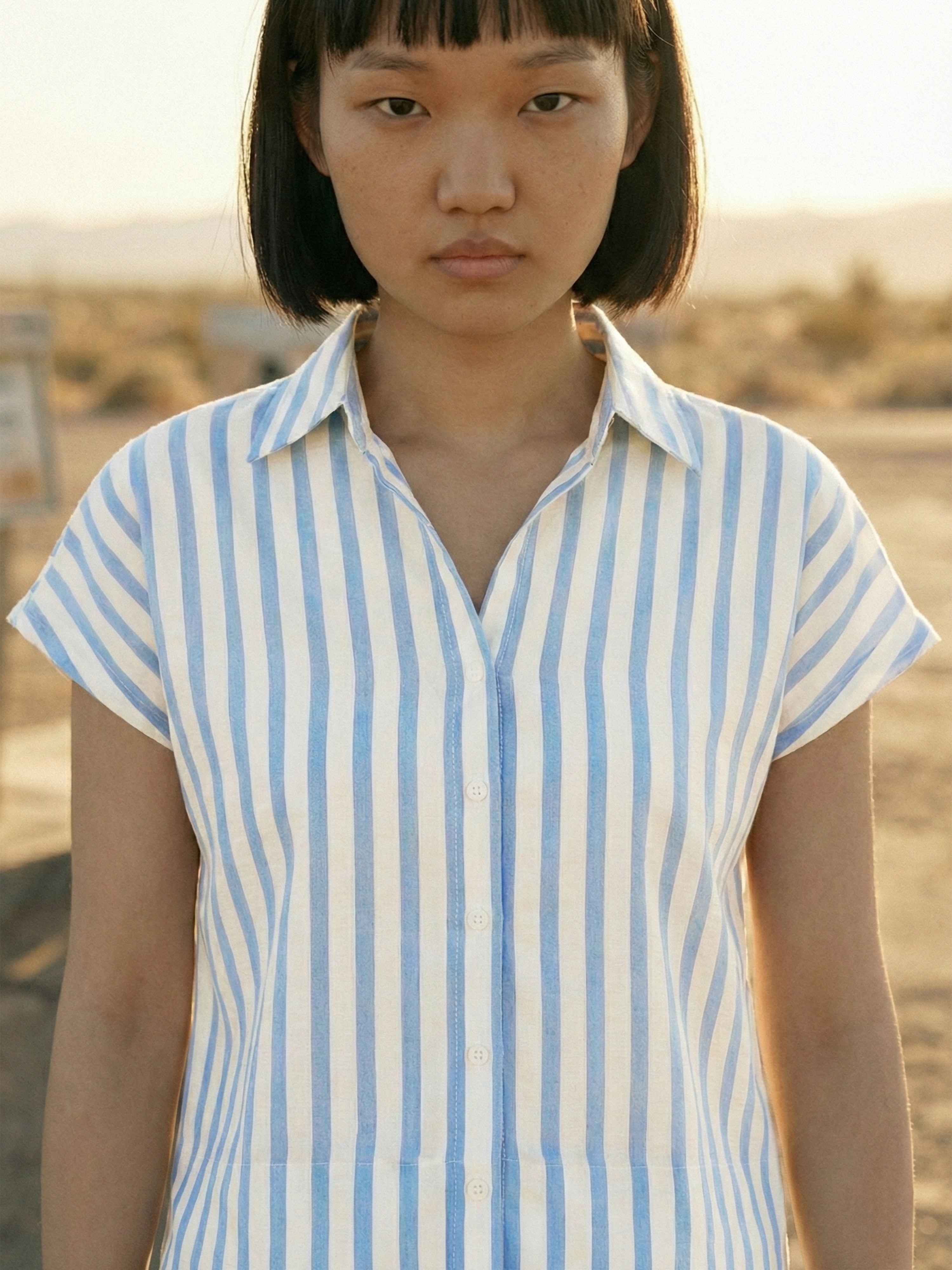 Women's White Imp Shirt with Round Neck