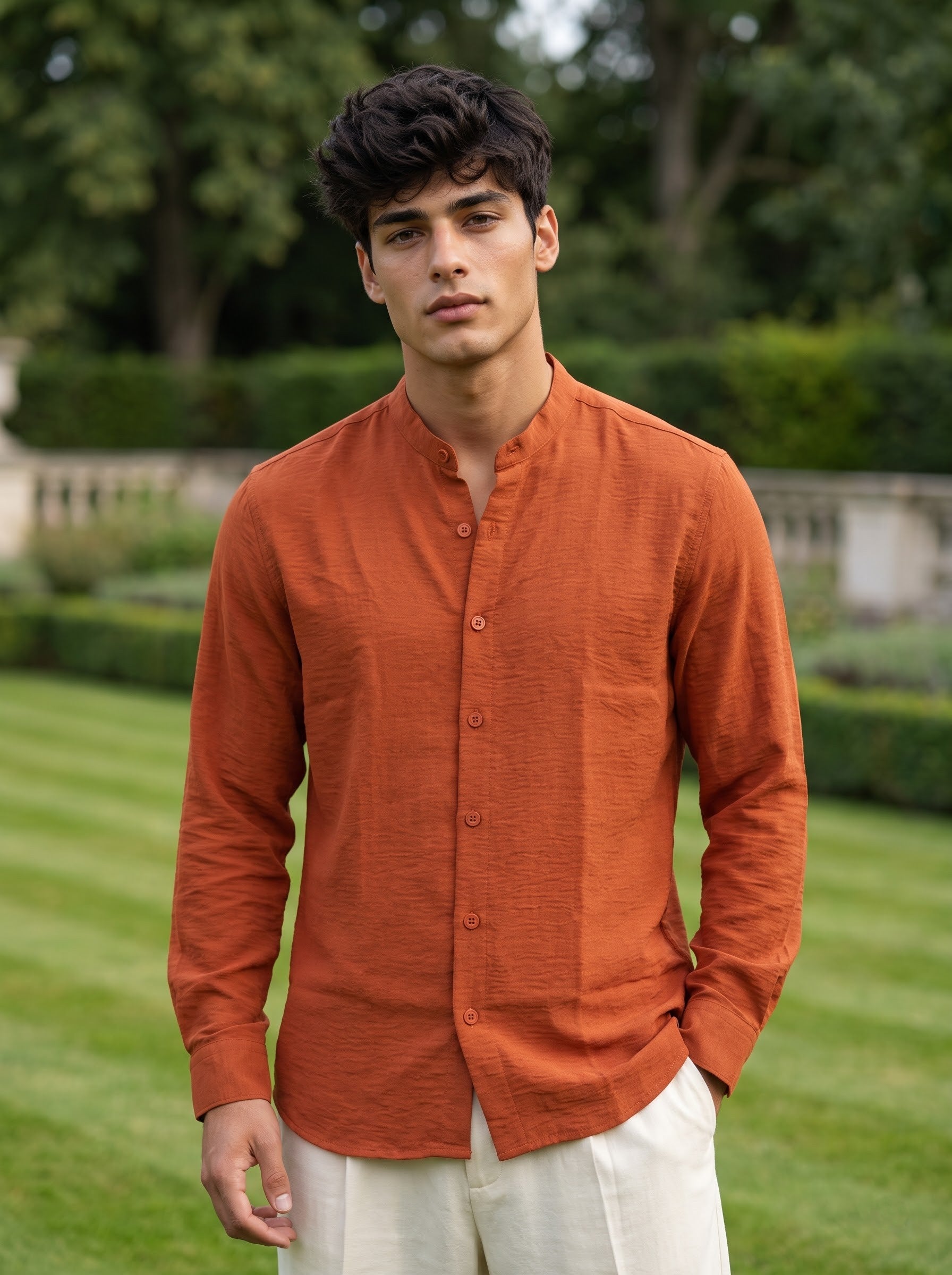 Men's Nylon Savanna Regular Fit Shirt