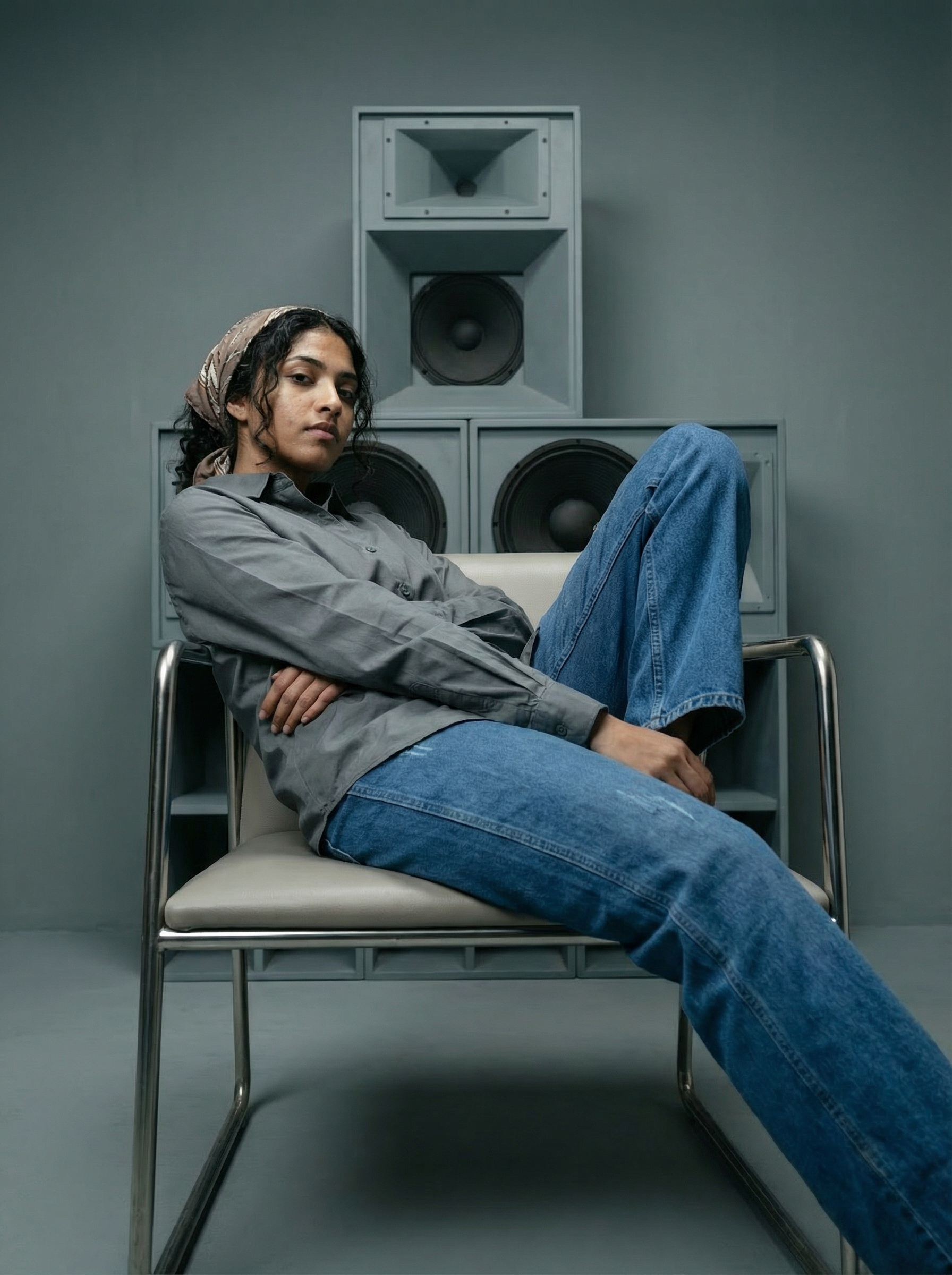 Grey Rolex Cotton Regular Collar Shirt