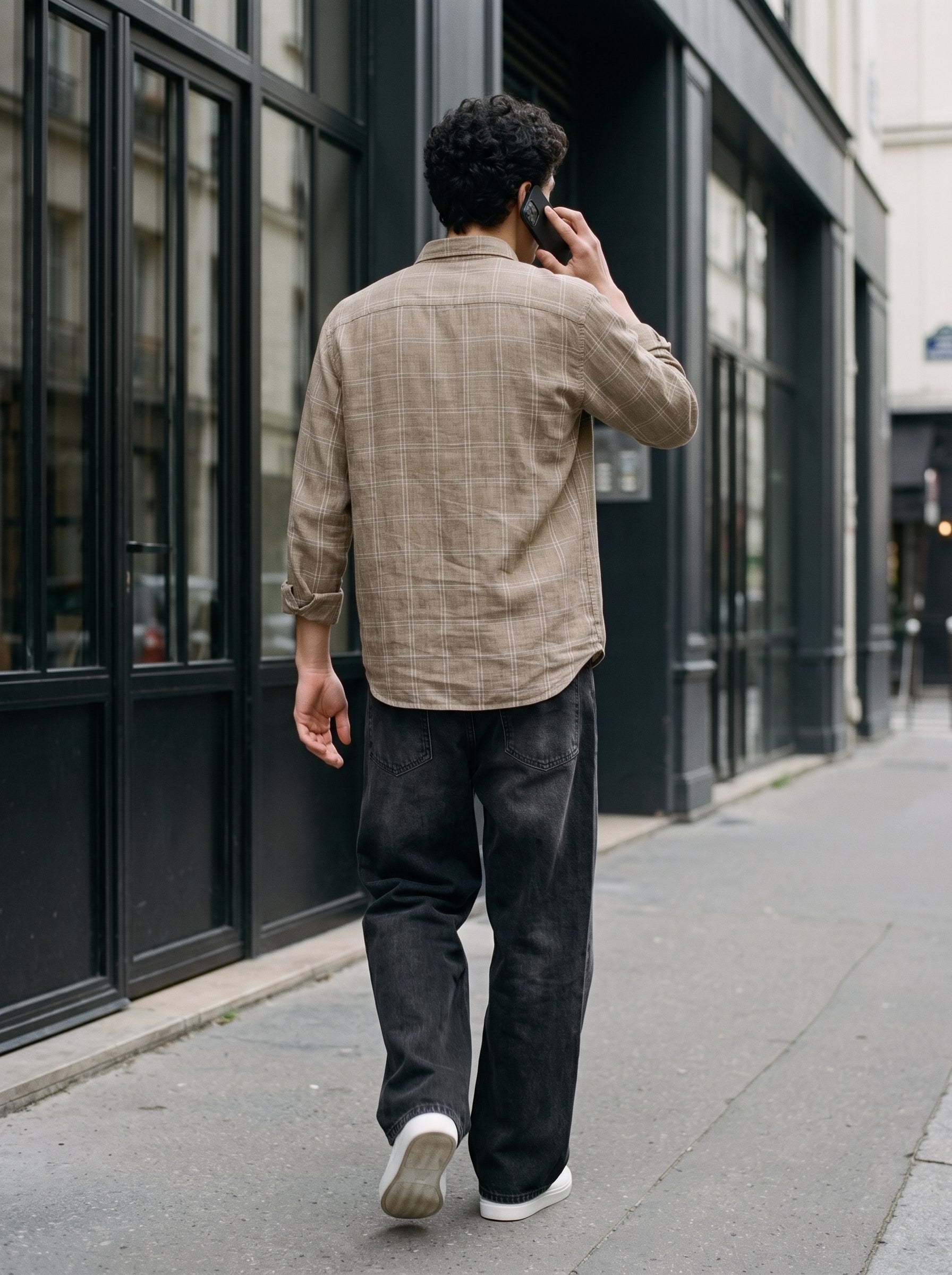 Men's Cotton Brown Relaxed Fit Shirt