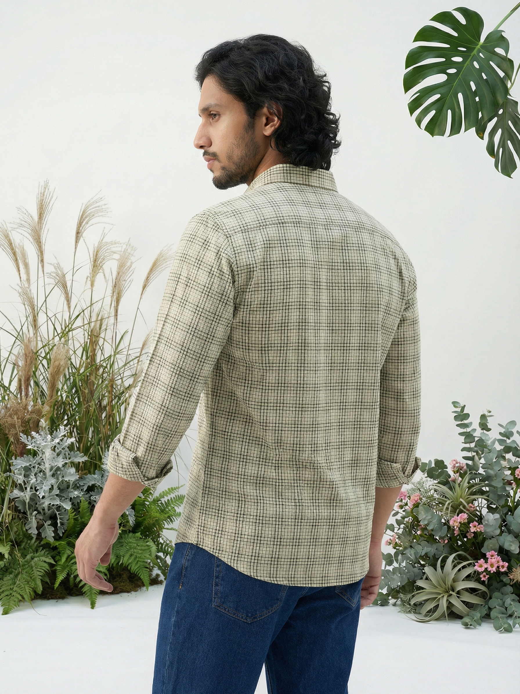 Men’s Relaxed Fit Checked Shirt