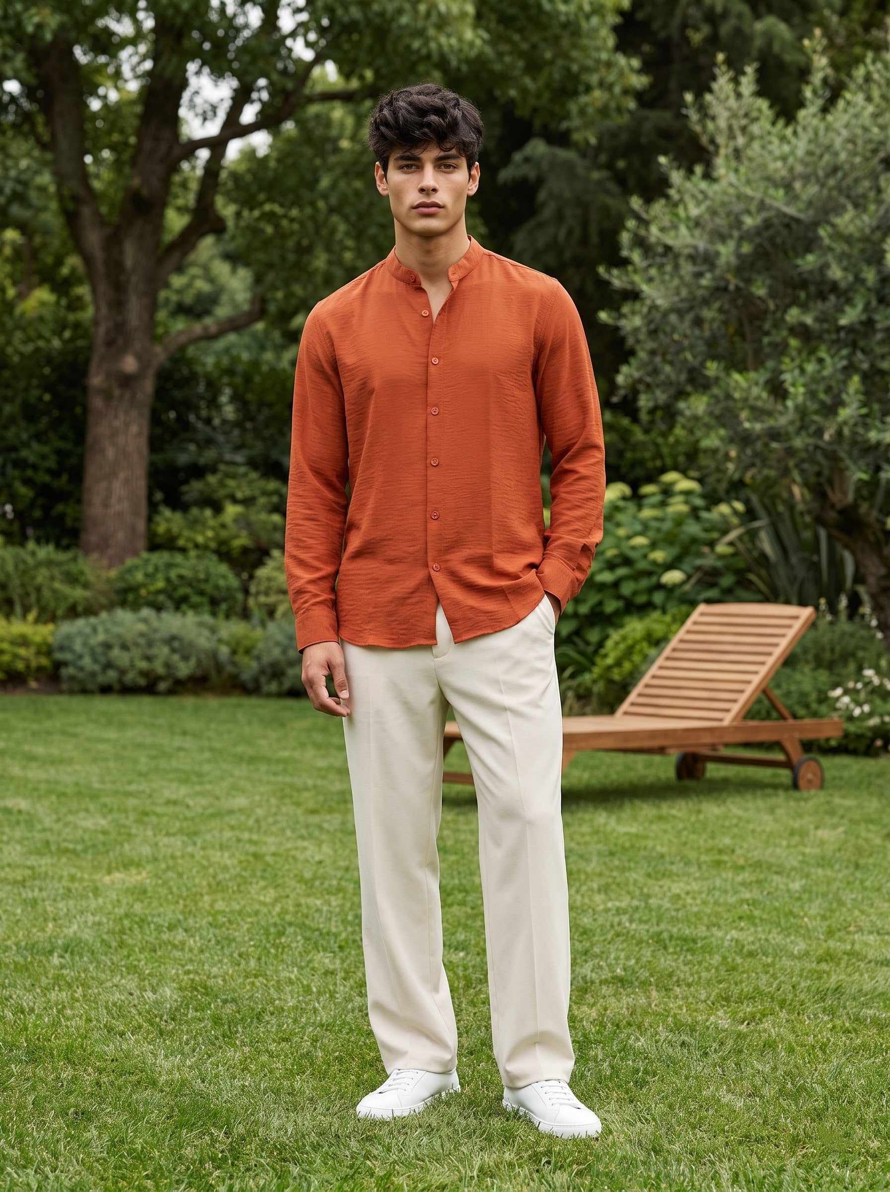 Men's Nylon Savanna Regular Fit Shirt