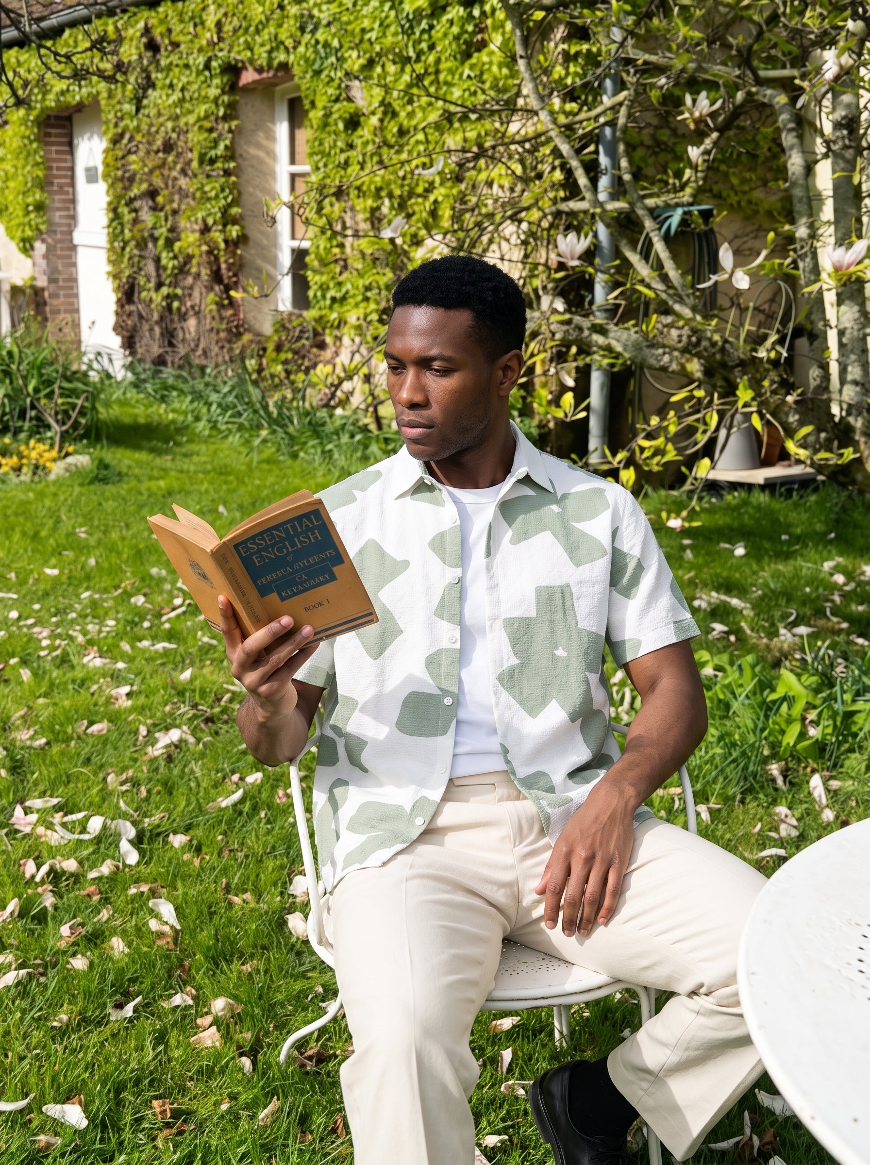 Men's Imported Olive Relaxed Fit Shirt