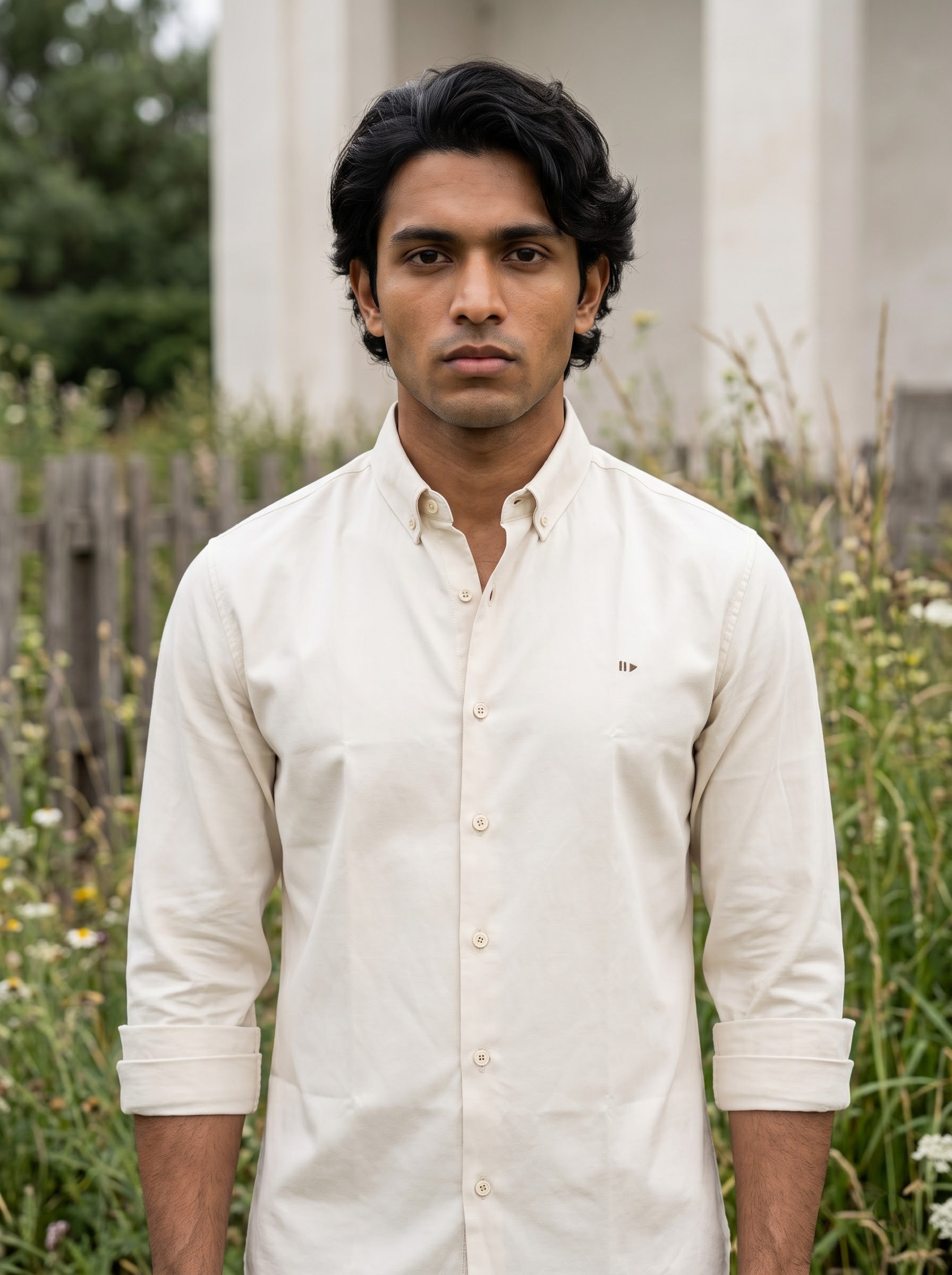 Men's Cotton Oxford Fawn Regular Fit Shirt