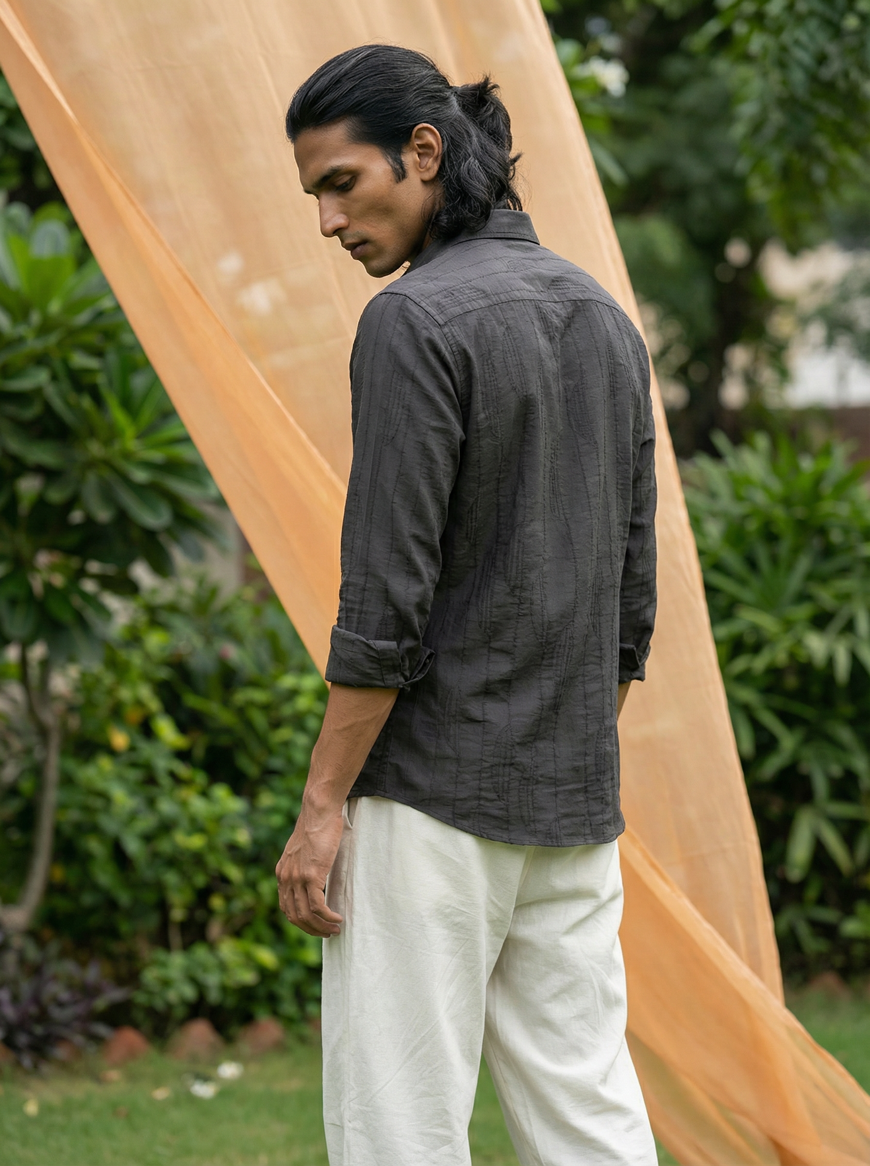 Walnut Premium Nr Jacquard Regular Fit Shirt