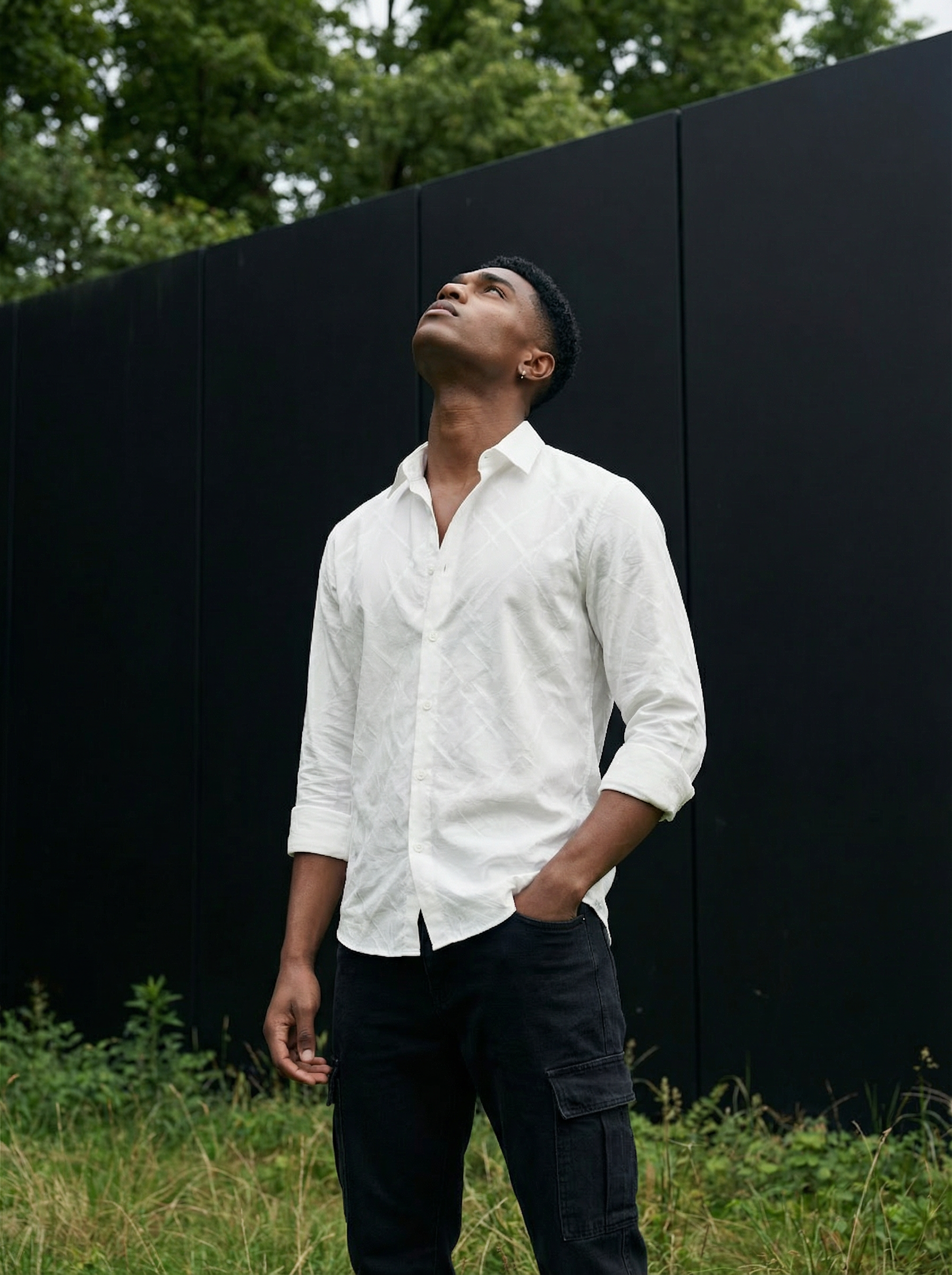 The Regular Fit Shirt | Snow Nr Jacquard